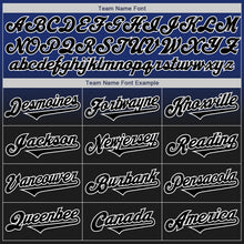 Load image into Gallery viewer, Custom Royal Black-White Authentic Fade Fashion Baseball Jersey