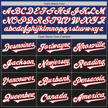 Load image into Gallery viewer, Custom Royal Black-Red Authentic Fade Fashion Baseball Jersey