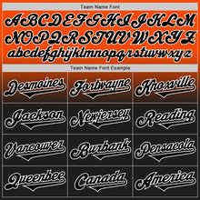 Load image into Gallery viewer, Custom Orange Black-White Authentic Fade Fashion Baseball Jersey
