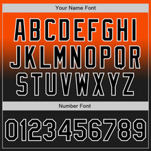 Load image into Gallery viewer, Custom Orange Black-White Authentic Fade Fashion Baseball Jersey