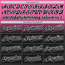 Load image into Gallery viewer, Custom Pink Black-White Authentic Fade Fashion Baseball Jersey