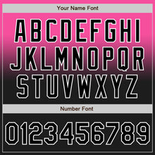 Load image into Gallery viewer, Custom Pink Black-White Authentic Fade Fashion Baseball Jersey