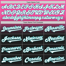 Load image into Gallery viewer, Custom Pink Black-Teal Authentic Fade Fashion Baseball Jersey