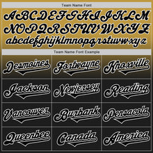 Load image into Gallery viewer, Custom Old Gold Black-White Authentic Fade Fashion Baseball Jersey