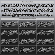 Load image into Gallery viewer, Custom Gray Black-White Authentic Fade Fashion Baseball Jersey