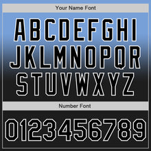 Load image into Gallery viewer, Custom Light Blue Black-White Authentic Fade Fashion Baseball Jersey