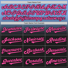 Load image into Gallery viewer, Custom Light Blue Pink-Black Authentic Fade Fashion Baseball Jersey