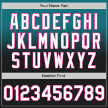Load image into Gallery viewer, Custom Teal Black-Pink Authentic Fade Fashion Baseball Jersey