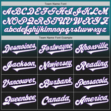 Load image into Gallery viewer, Custom Teal Black-Purple Authentic Fade Fashion Baseball Jersey
