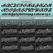 Load image into Gallery viewer, Custom Ice Blue Black-White Authentic Fade Fashion Baseball Jersey