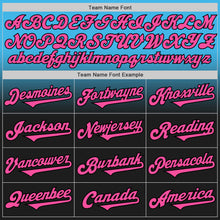 Load image into Gallery viewer, Custom Sky Blue Pink-Black Authentic Fade Fashion Baseball Jersey