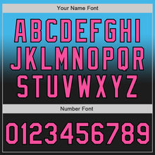 Load image into Gallery viewer, Custom Sky Blue Pink-Black Authentic Fade Fashion Baseball Jersey