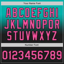 Load image into Gallery viewer, Custom Aqua Pink-Black Authentic Fade Fashion Baseball Jersey