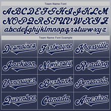 Load image into Gallery viewer, Custom Gray Navy-White Authentic Fade Fashion Baseball Jersey