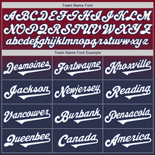Load image into Gallery viewer, Custom Crimson White-Navy Authentic Fade Fashion Baseball Jersey