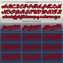Load image into Gallery viewer, Custom Cream Red-Navy Authentic Fade Fashion Baseball Jersey