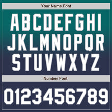 Load image into Gallery viewer, Custom Teal Navy-Gray Authentic Fade Fashion Baseball Jersey