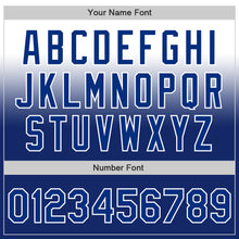 Load image into Gallery viewer, Custom White Royal Authentic Fade Fashion Baseball Jersey