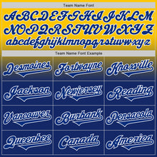 Load image into Gallery viewer, Custom Yellow Royal-White Authentic Fade Fashion Baseball Jersey