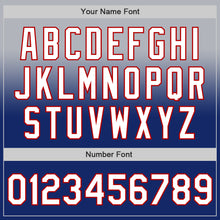 Load image into Gallery viewer, Custom Gray White Royal-Red Authentic Fade Fashion Baseball Jersey