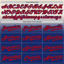 Load image into Gallery viewer, Custom Cream Red-Royal Authentic Fade Fashion Baseball Jersey