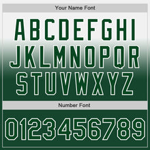 Load image into Gallery viewer, Custom White Green Authentic Fade Fashion Baseball Jersey