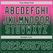 Load image into Gallery viewer, Custom Pink Green-White Authentic Fade Fashion Baseball Jersey
