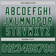 Load image into Gallery viewer, Custom Gray Green-White Authentic Fade Fashion Baseball Jersey