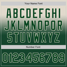 Load image into Gallery viewer, Custom Cream Green Authentic Fade Fashion Baseball Jersey