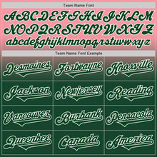 Load image into Gallery viewer, Custom Medium Pink Green-White Authentic Fade Fashion Baseball Jersey