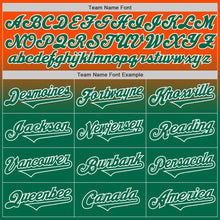 Load image into Gallery viewer, Custom Orange Kelly Green-White Authentic Fade Fashion Baseball Jersey