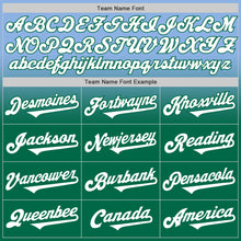 Load image into Gallery viewer, Custom Light Blue White-Kelly Green Authentic Fade Fashion Baseball Jersey