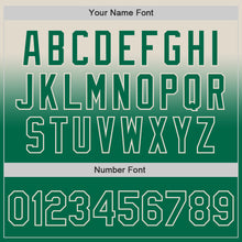 Load image into Gallery viewer, Custom Cream Kelly Green Authentic Fade Fashion Baseball Jersey