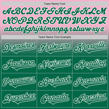 Load image into Gallery viewer, Custom Light Pink Kelly Green-White Authentic Fade Fashion Baseball Jersey