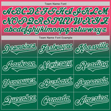 Load image into Gallery viewer, Custom Neon Pink Kelly Green-White Authentic Fade Fashion Baseball Jersey