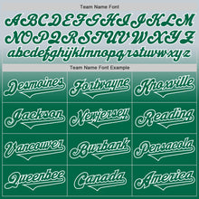 Load image into Gallery viewer, Custom Silver Kelly Green-White Authentic Fade Fashion Baseball Jersey