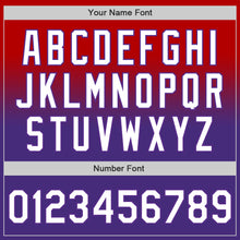 Load image into Gallery viewer, Custom Red White-Purple Authentic Fade Fashion Baseball Jersey