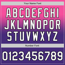 Load image into Gallery viewer, Custom Pink White Purple-Black Authentic Fade Fashion Baseball Jersey
