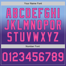 Load image into Gallery viewer, Custom Light Blue Pink-Purple Authentic Fade Fashion Baseball Jersey