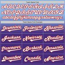 Load image into Gallery viewer, Custom Light Blue White Purple-Red Authentic Fade Fashion Baseball Jersey