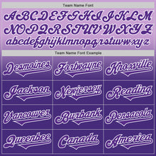 Load image into Gallery viewer, Custom Light Purple Purple-White Authentic Fade Fashion Baseball Jersey