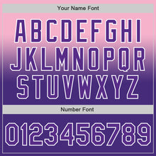 Load image into Gallery viewer, Custom Light Pink Purple-White Authentic Fade Fashion Baseball Jersey