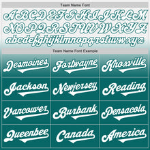 Load image into Gallery viewer, Custom White Teal Authentic Fade Fashion Baseball Jersey