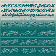 Load image into Gallery viewer, Custom Cream Teal-Gray Authentic Fade Fashion Baseball Jersey
