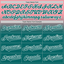 Load image into Gallery viewer, Custom Medium Pink Teal-White Authentic Fade Fashion Baseball Jersey