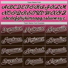Load image into Gallery viewer, Custom Pink Brown-White Authentic Fade Fashion Baseball Jersey