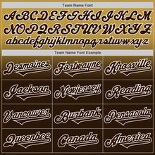 Load image into Gallery viewer, Custom Old Gold Brown-White Authentic Fade Fashion Baseball Jersey