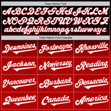 Load image into Gallery viewer, Custom Black White-Red Authentic Fade Fashion Baseball Jersey