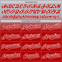 Load image into Gallery viewer, Custom Gray Red-White Authentic Fade Fashion Baseball Jersey