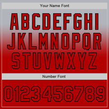 Load image into Gallery viewer, Custom Gray Red-Black Authentic Fade Fashion Baseball Jersey